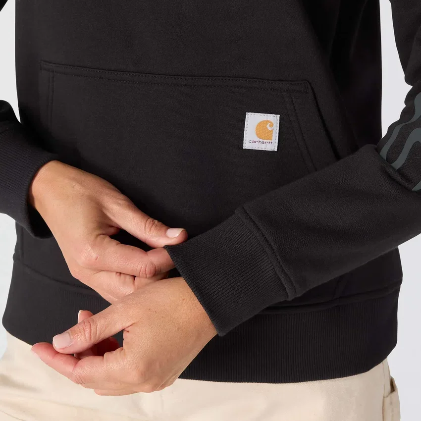 Sawyer-hoodie met Script Logo op de armstukken voor dames