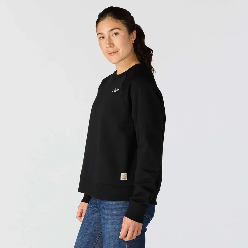 Sawyer-sweatshirt met ronde hals en losse pasvorm voor dames