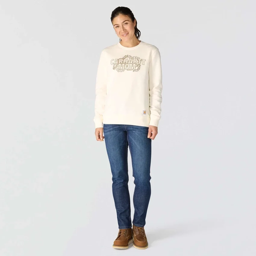 Sawyer-sweatshirt met ronde hals en print voor Moederdag voor dames