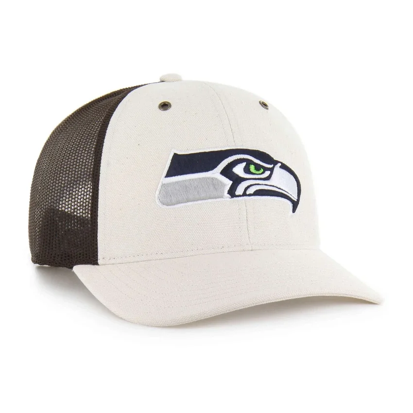 Seattle Seahawks '47 ongeverfde Trucker met relaxte pasvorm