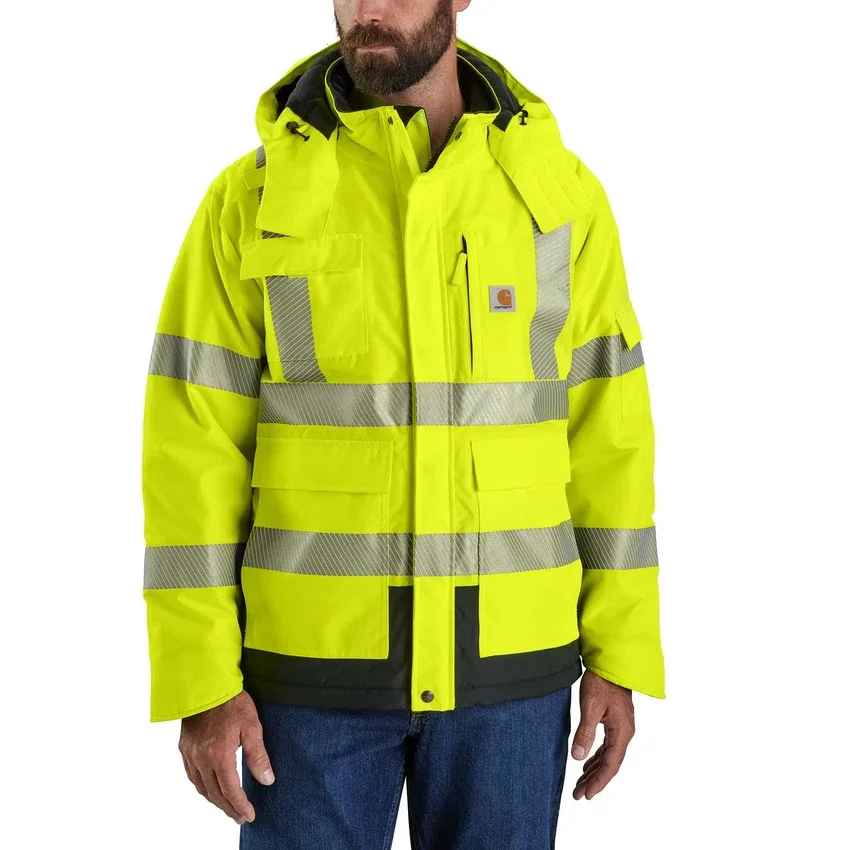 Sherwood High Visibility Klasse 3 geïsoleerde regenjas voor heren: Rain Defender-jas