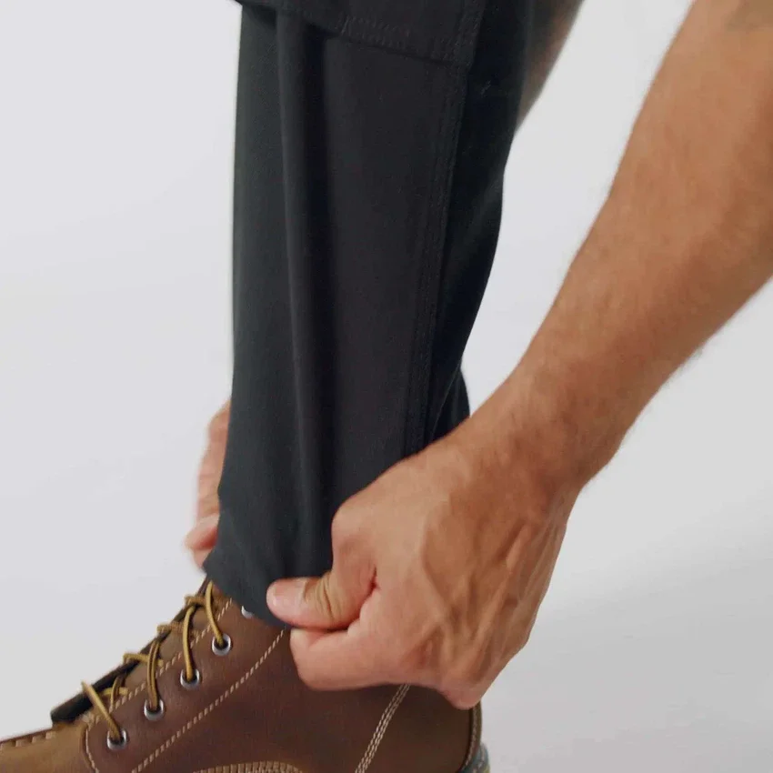 Slanke, taps toelopende, Rugged Flex-werkbroek met dubbele knieën voor heren