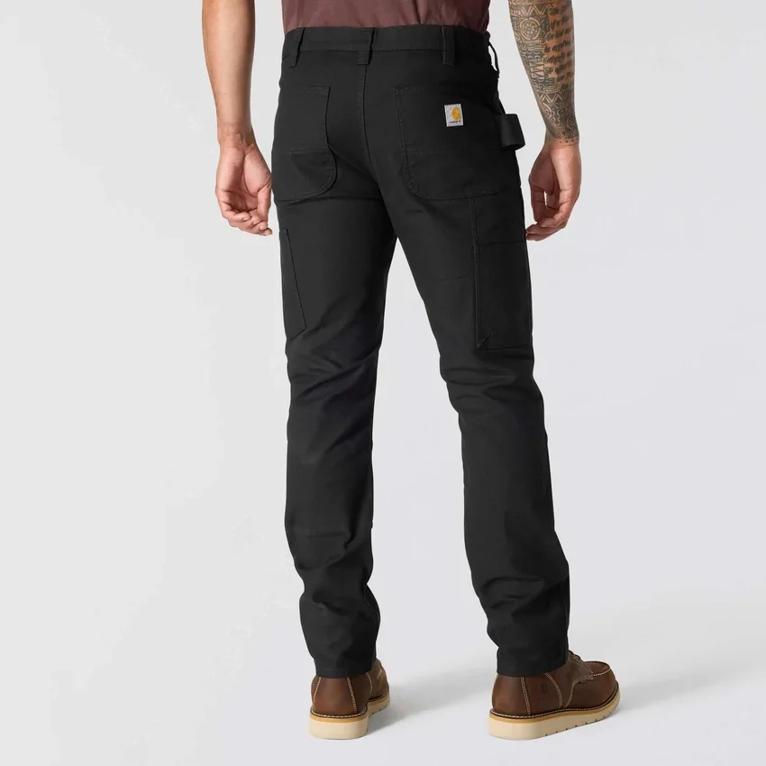 Slanke, taps toelopende, Rugged Flex-werkbroek met dubbele knieën voor heren