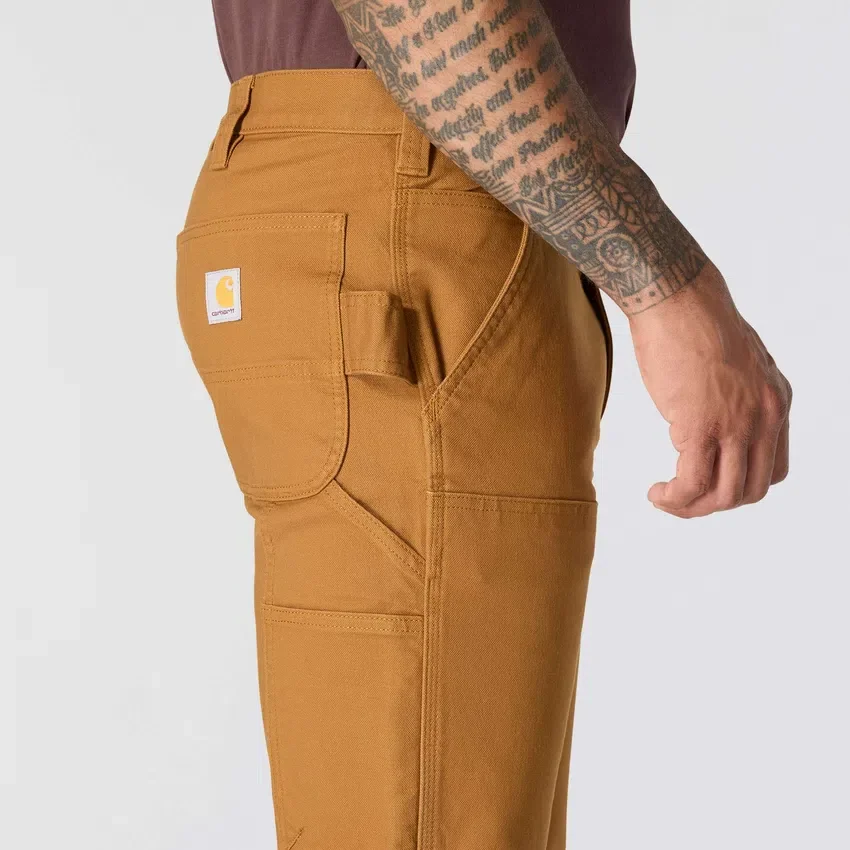 Slanke, taps toelopende, Rugged Flex-werkbroek met dubbele knieën voor heren