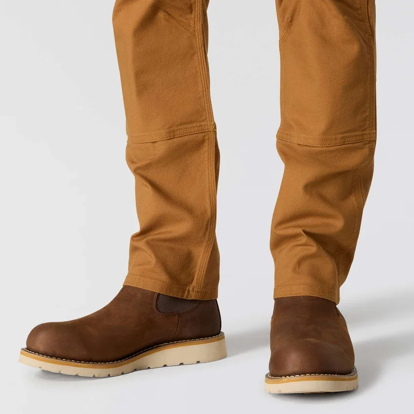 Slanke, taps toelopende, Rugged Flex-werkbroek met dubbele knieën voor heren