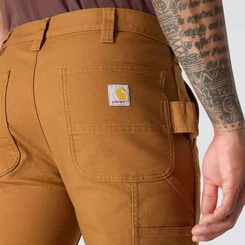 Slanke, taps toelopende, Rugged Flex-werkbroek met dubbele knieën voor heren