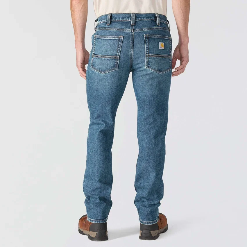 Slanke, taps toelopende, Rugged Flex-werkjeans voor heren