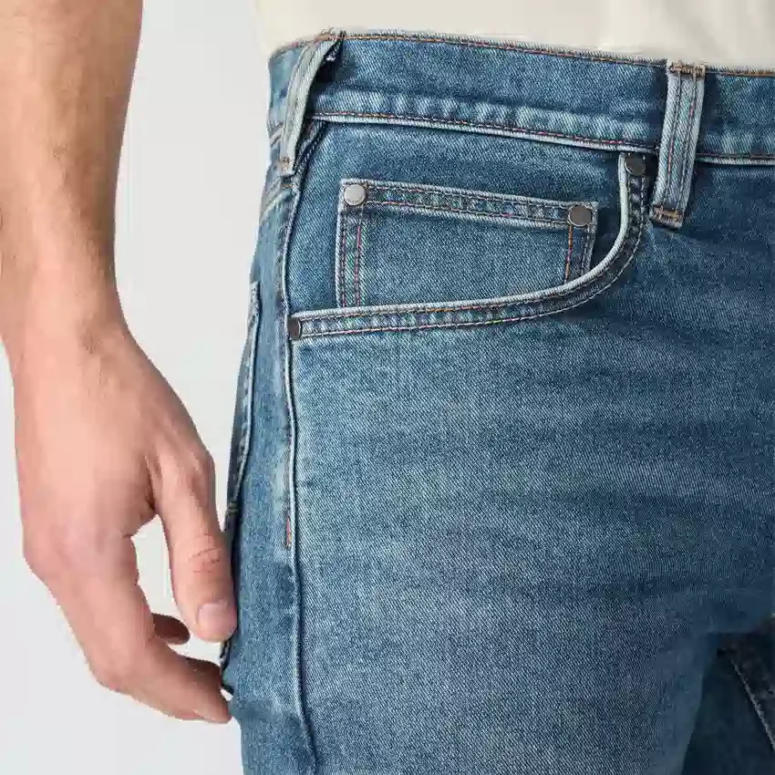 Slanke, taps toelopende, Rugged Flex-werkjeans voor heren