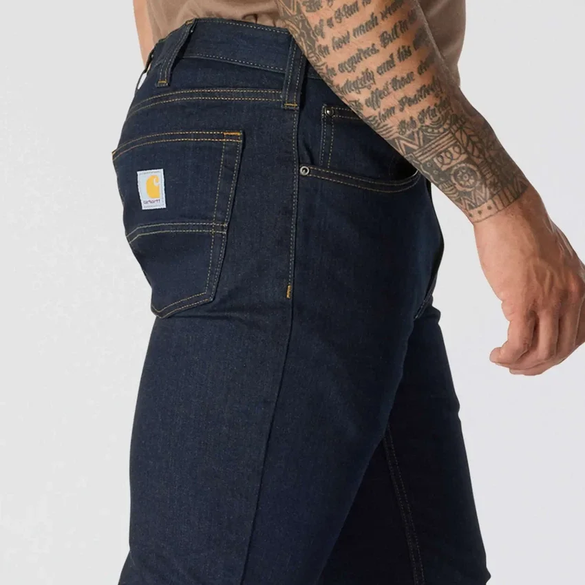 Slanke, taps toelopende, Rugged Flex-werkjeans voor heren