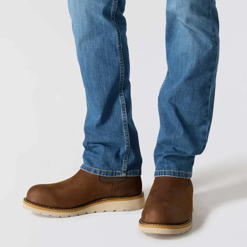 Slanke, taps toelopende, Rugged Flex-werkjeans voor heren