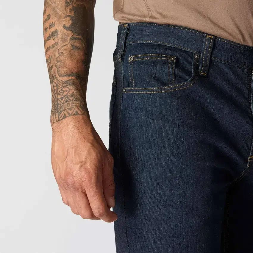 Slanke, taps toelopende, Rugged Flex-werkjeans voor heren