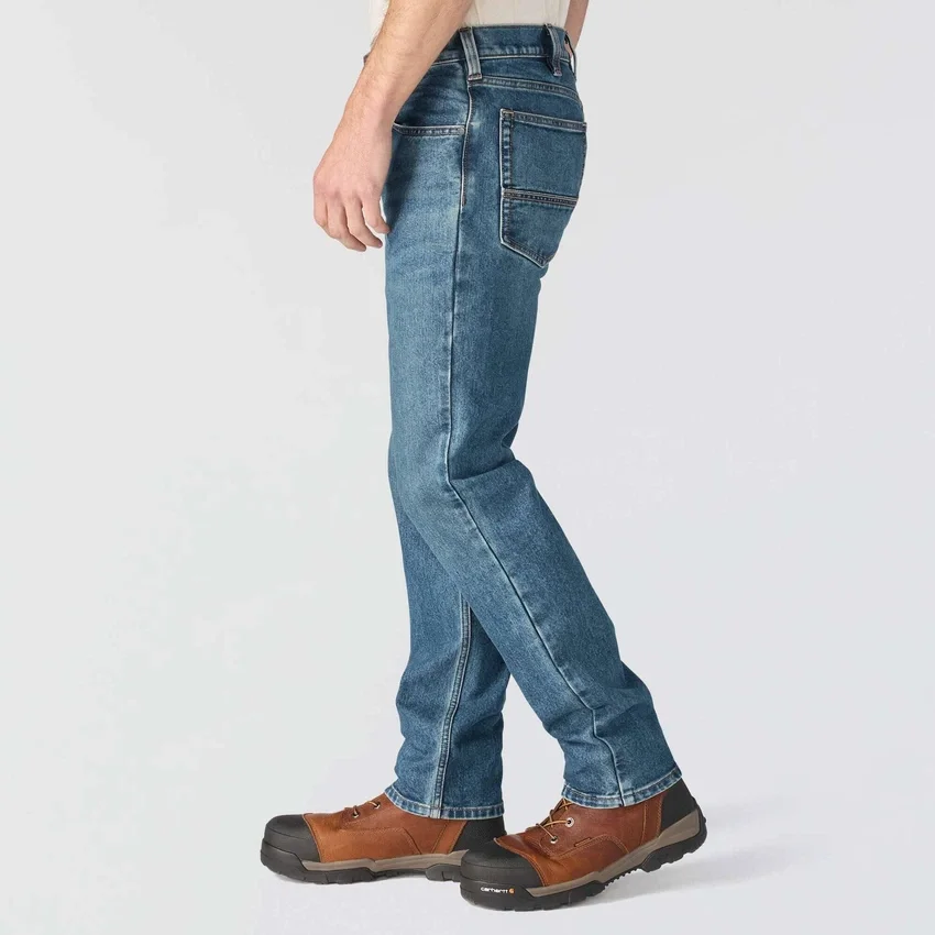 Slanke, taps toelopende, Rugged Flex-werkjeans voor heren