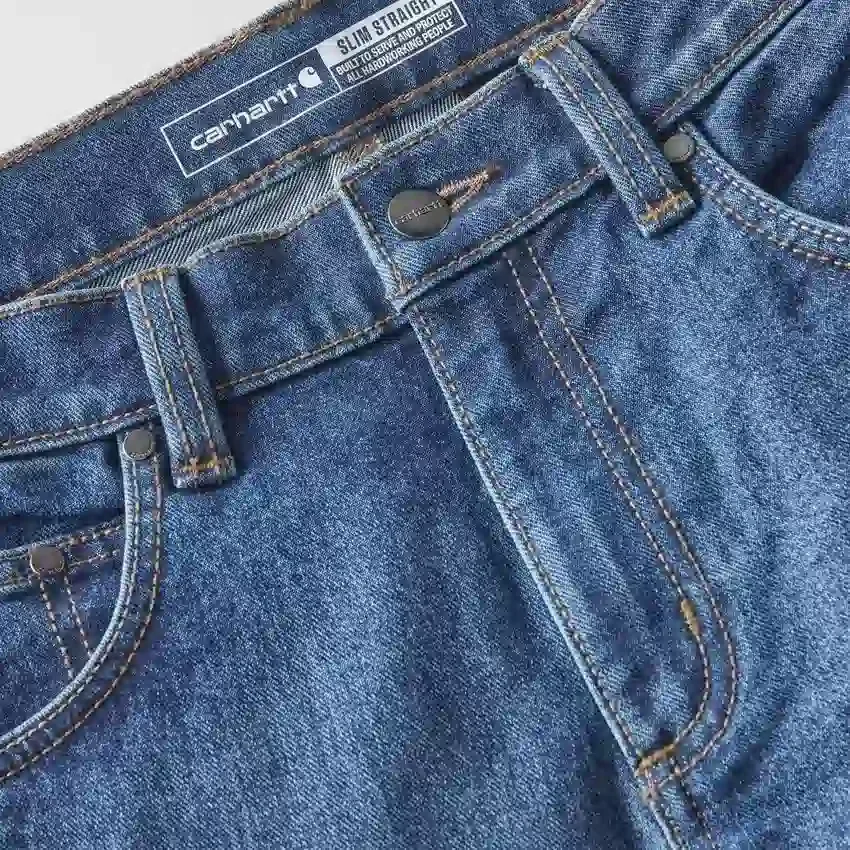 Slim Straight Rugged Flex-werkjeans voor heren