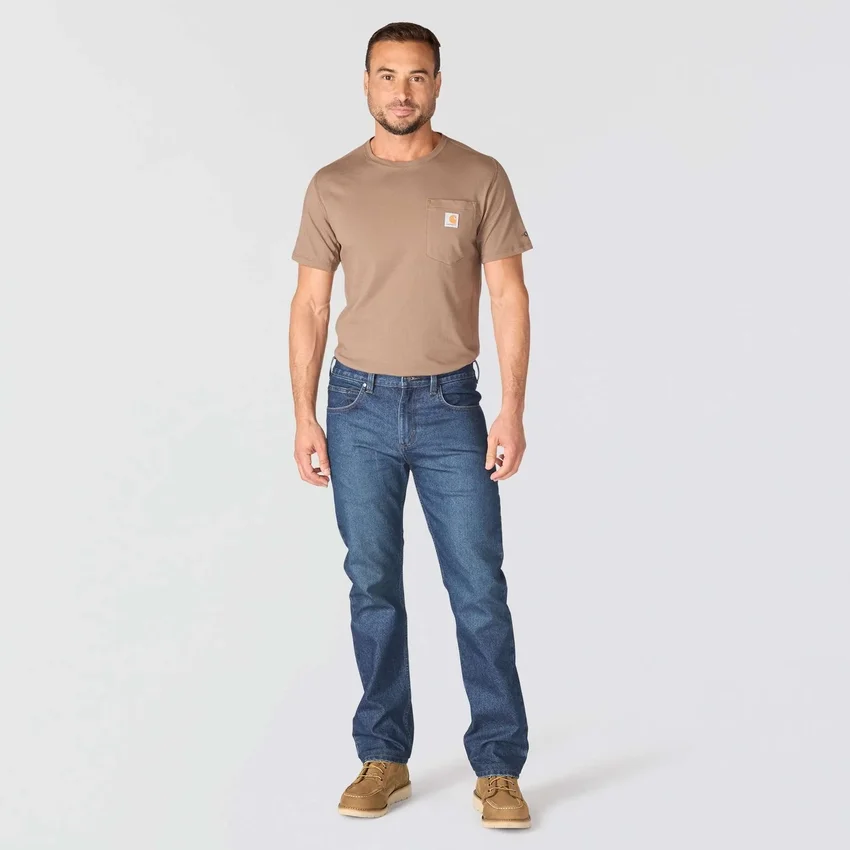 Slim Straight Rugged Flex-werkjeans voor heren