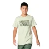 T-shirt met korte armstukken en hertenprint voor jongens (kinderen/jeugd)