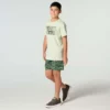 T-shirt met korte armstukken en hertenprint voor jongens (kinderen/jeugd)