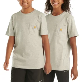 T-shirt met korte armstukken en zak voor kinderen (peuters/kinderen/jeugd)
