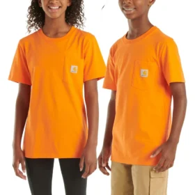 T-shirt met korte armstukken en zak voor kinderen (peuters/kinderen/jeugd)