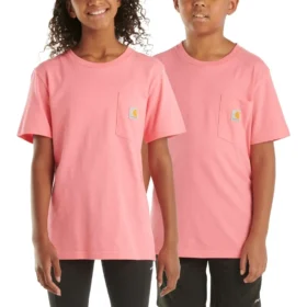 T-shirt met korte armstukken en zak voor kinderen (peuters/kinderen/jeugd)