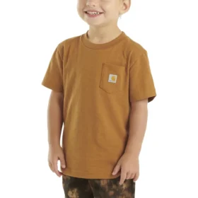 T-shirt met korte armstukken en zak voor kinderen (peuters/kinderen/jeugd)
