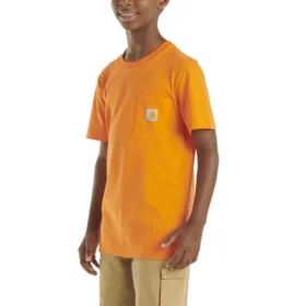 T-shirt met korte armstukken en zak voor kinderen (peuters/kinderen/jeugd)