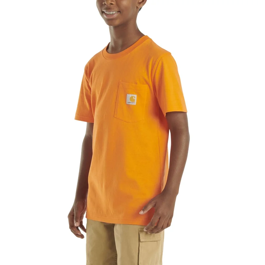 T-shirt met korte armstukken en zak voor kinderen (peuters/kinderen/jeugd)