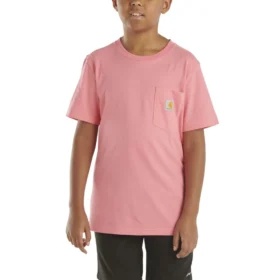 T-shirt met korte armstukken en zak voor kinderen (peuters/kinderen/jeugd)
