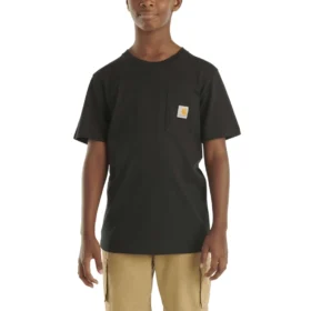 T-shirt met korte armstukken en zak voor kinderen (peuters/kinderen/jeugd)