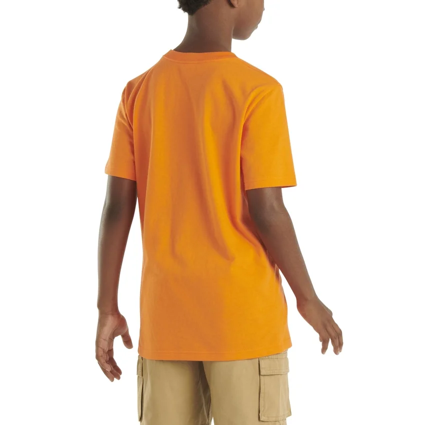 T-shirt met korte armstukken en zak voor kinderen (peuters/kinderen/jeugd)