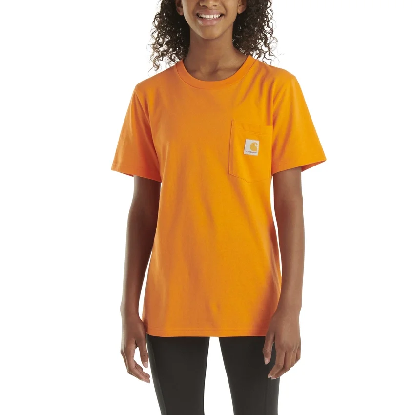 T-shirt met korte armstukken en zak voor kinderen (peuters/kinderen/jeugd)