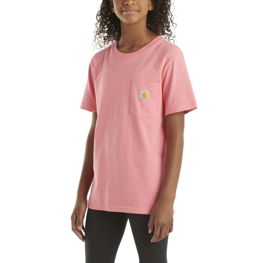 T-shirt met korte armstukken en zak voor kinderen (peuters/kinderen/jeugd)
