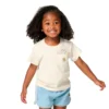 T-shirt met korte armstukken en zakje voor meisjes (kind/peuter/jeugd)