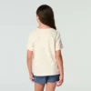 T-shirt met korte armstukken en zakje voor meisjes (kind/peuter/jeugd)