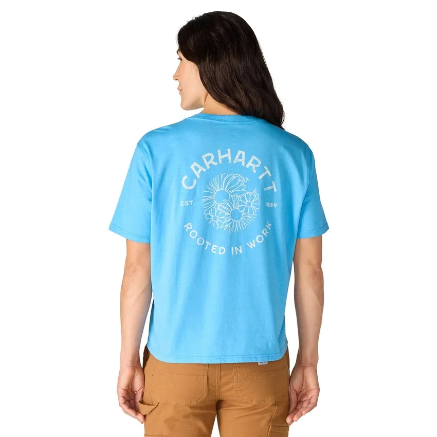 Tencel-overhemd met bloemenprint voor dames, losse pasvorm, lichtgewicht