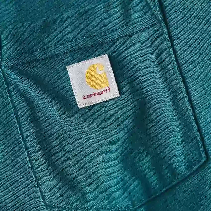 Tencel-overhemd met ronde hals, losse pasvorm en zak voor dames