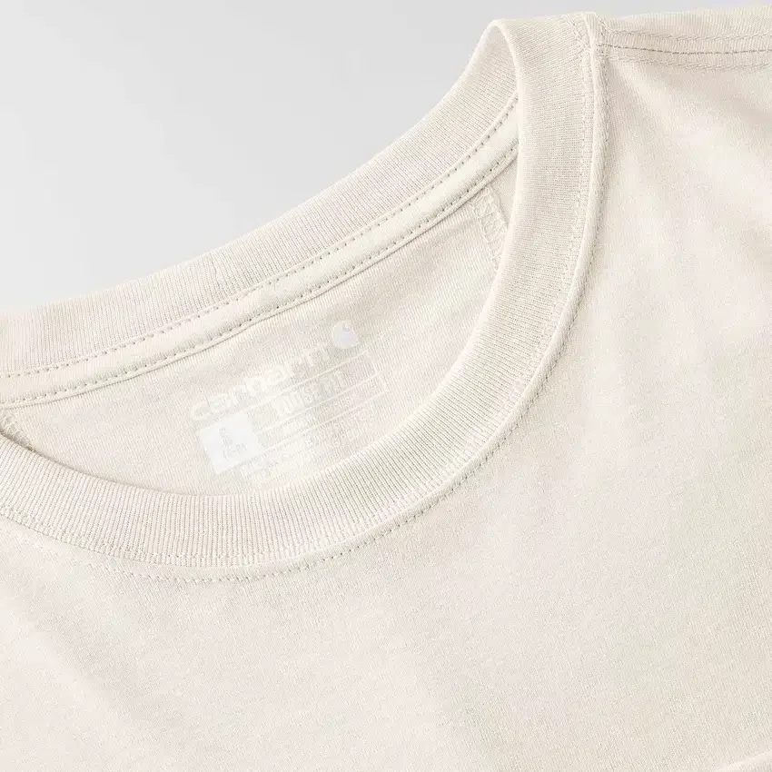 Tencel-overhemd met ronde hals, losse pasvorm en zak voor dames