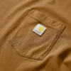 Tencel-overhemd met ronde hals, losse pasvorm en zak voor dames