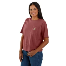 Tencel Sweatshirt met ronde hals, losse pasvorm en zak voor dames