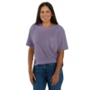 Tencel Sweatshirt met ronde hals, losse pasvorm en zak voor dames