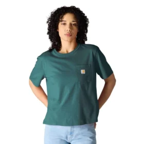 Tencel Sweatshirt met ronde hals, losse pasvorm en zak voor dames