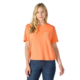 Tencel Sweatshirt met ronde hals, losse pasvorm en zak voor dames