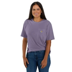 Tencel Sweatshirt met ronde hals, losse pasvorm en zak voor dames