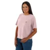 Tencel Sweatshirt met ronde hals, losse pasvorm en zak voor dames