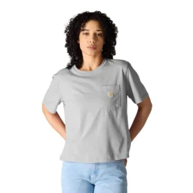 Tencel Sweatshirt met ronde hals, losse pasvorm en zak voor dames