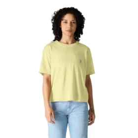 Tencel Sweatshirt met ronde hals, losse pasvorm en zak voor dames