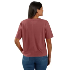 Tencel Sweatshirt met ronde hals, losse pasvorm en zak voor dames