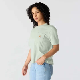 Tencel Sweatshirt met ronde hals, losse pasvorm en zak voor dames