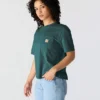 Tencel Sweatshirt met ronde hals, losse pasvorm en zak voor dames