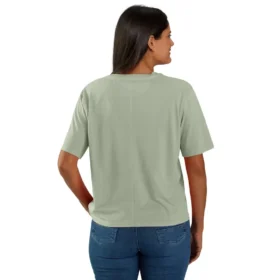 Tencel Sweatshirt met ronde hals, losse pasvorm en zak voor dames