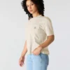 Tencel Sweatshirt met ronde hals, losse pasvorm en zak voor dames